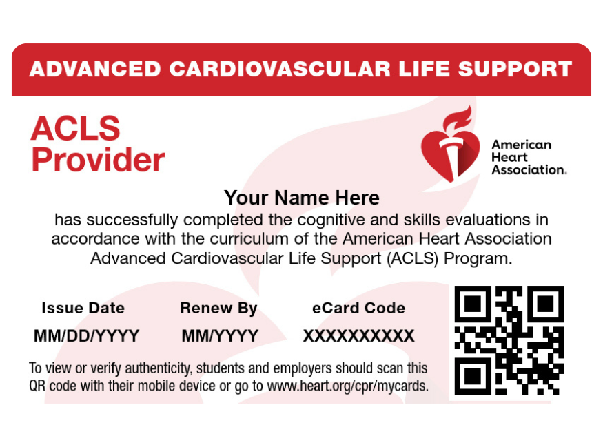 Advanced Cardiac Life Support (ACLS) Certification