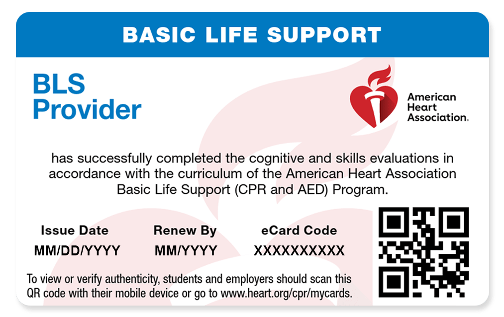 BLS Provider Card - American Heart Association