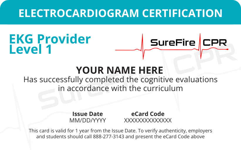 EKG Certification - Level 1