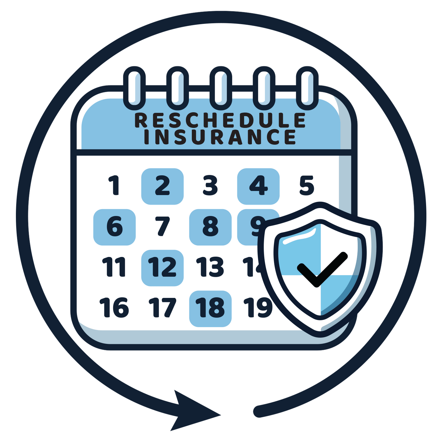 Reschedule insurance appointment icon