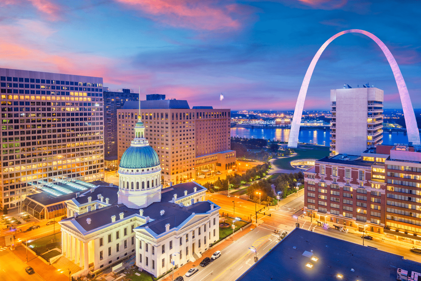 St. Louis skyline with Gateway Arch - SureFire CPR, Missouri