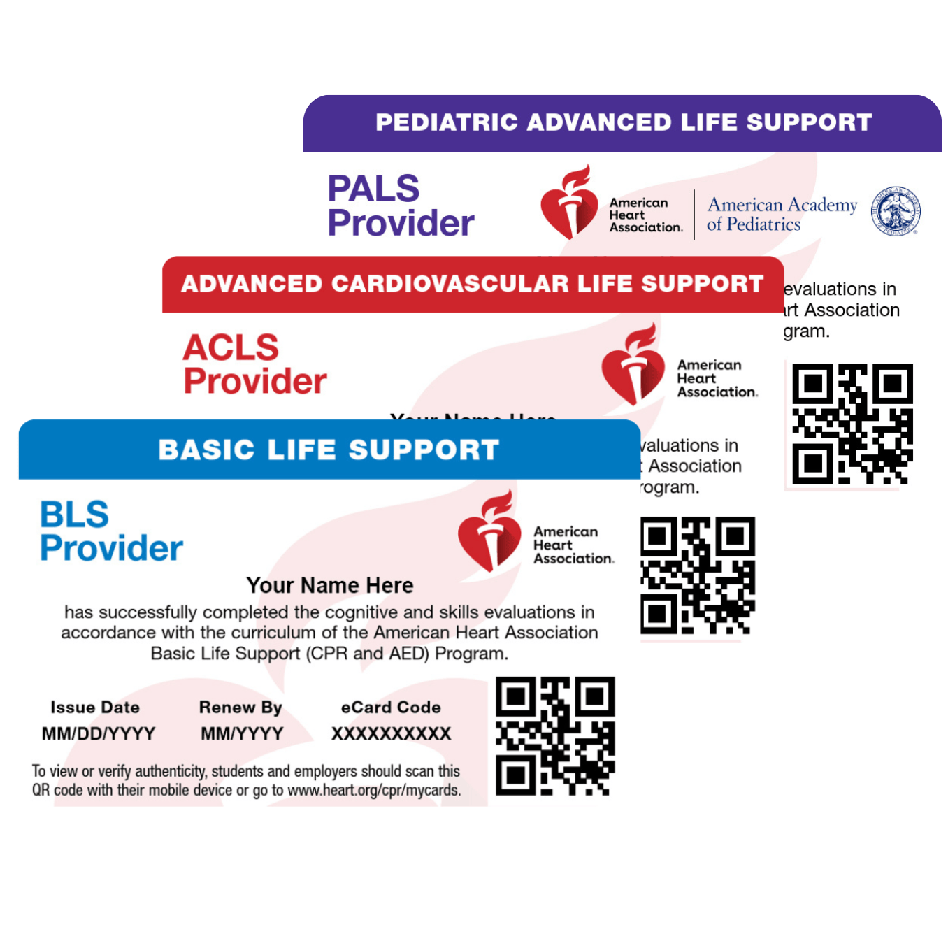Printed & Laminated Certification Card (in addition to your eCard)