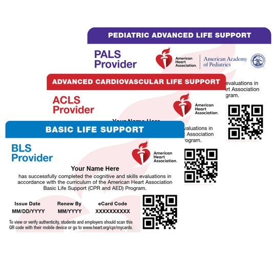 Printed & Laminated Certification Card (in addition to your eCard)